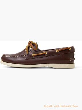 Leather Boat Shoe with Shearling Lining All Weather Grip